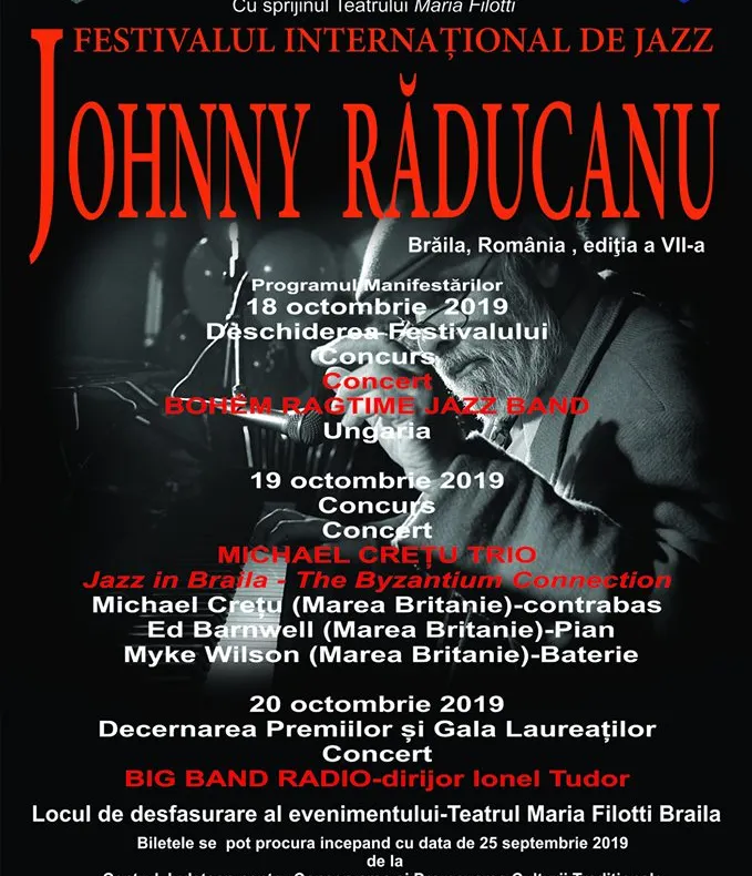 Au fost stabiliți concurenții la Festivalul Internaţional de Jazz Johnny Răducanu