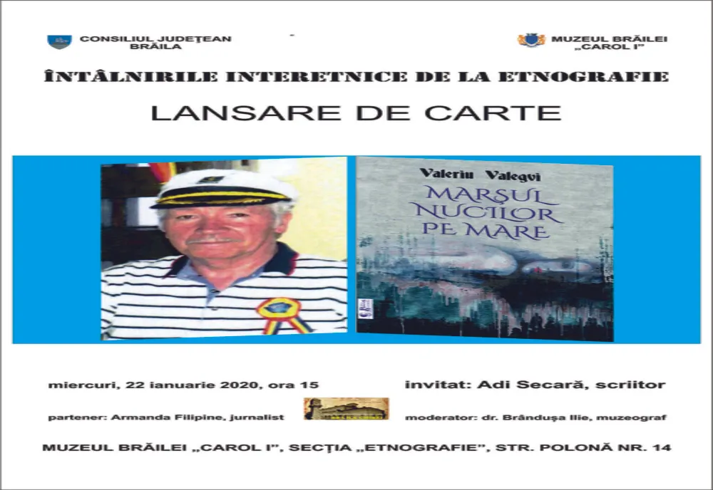 Lansare de carte la secția de Etnografie a Muzeului Brăilei Carol I