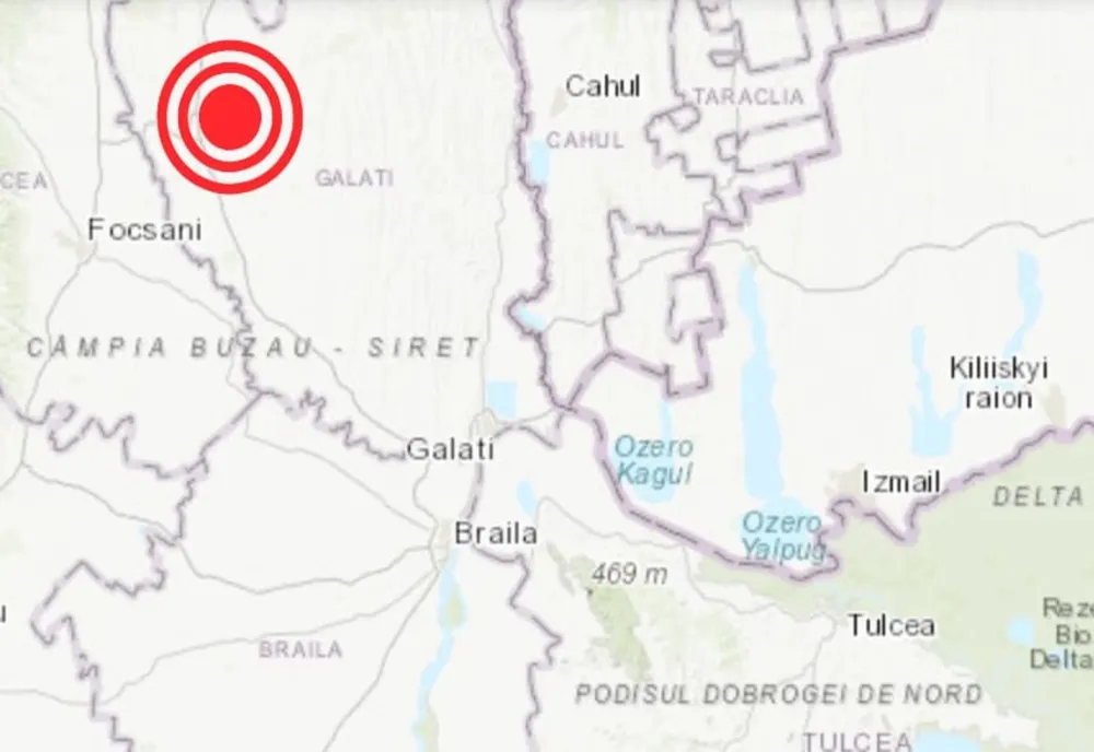 Cutremur de 5 grade în Zona seismica Vrancea, județul Galați
