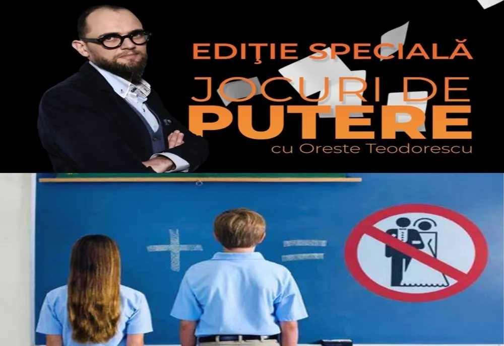 Jocuri de putere, cu Oreste Teodorescu: Educația sexuală în școli, un subiect ce nu poate fi ignorat