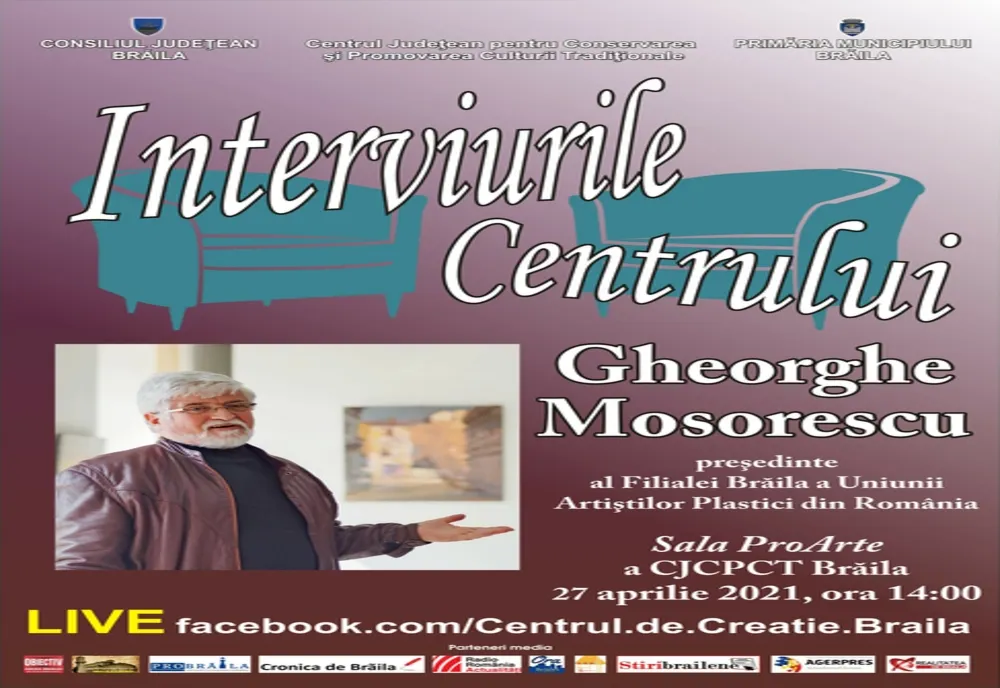 Gheorghe Mosorescu invitat la Interviurile Centrului de creație