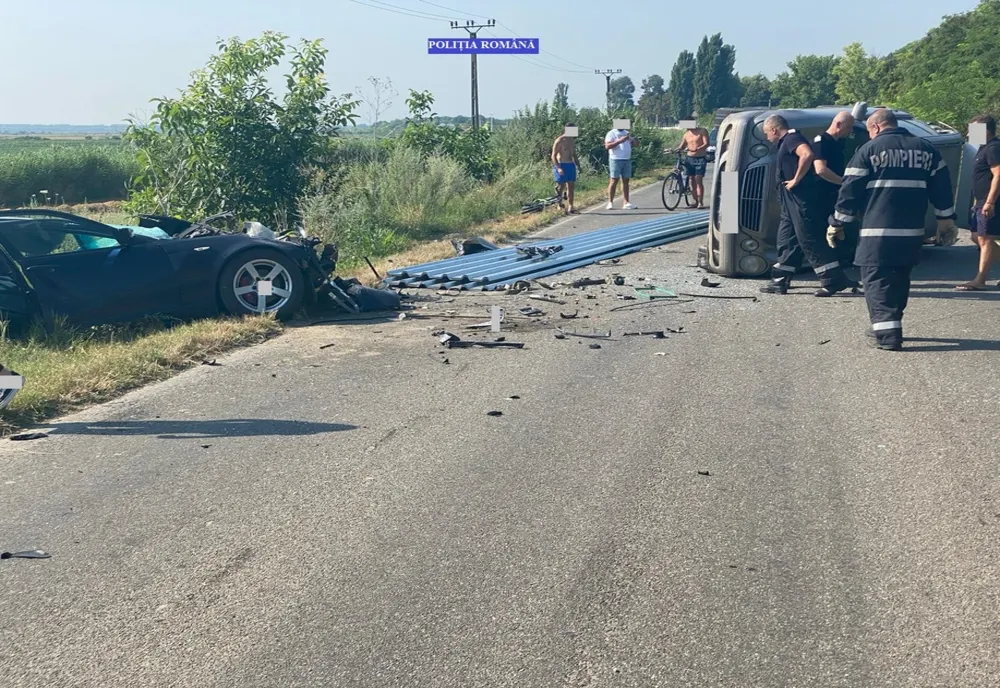 Accident cu 4 victime pe DJ 212