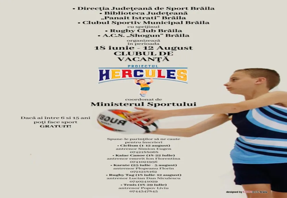 Sport și distracție prin Proiectul ”HERCULES”