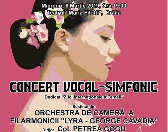 Concert simfonic dedicat Zilei Internaționale a Femeii