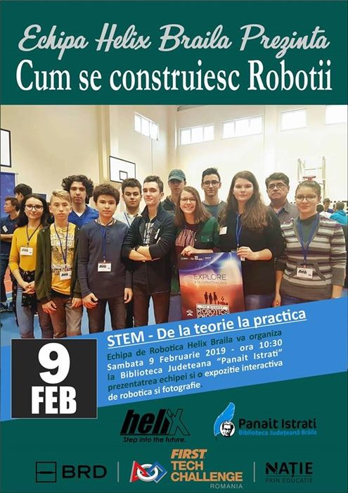 „Cum se construiesc roboții” – la Biblioteca Județeană Panait Istrati