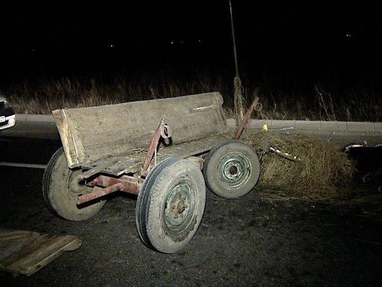 A intrat cu căruța în copac! Bărbatul era în stare avansată de ebrietate!