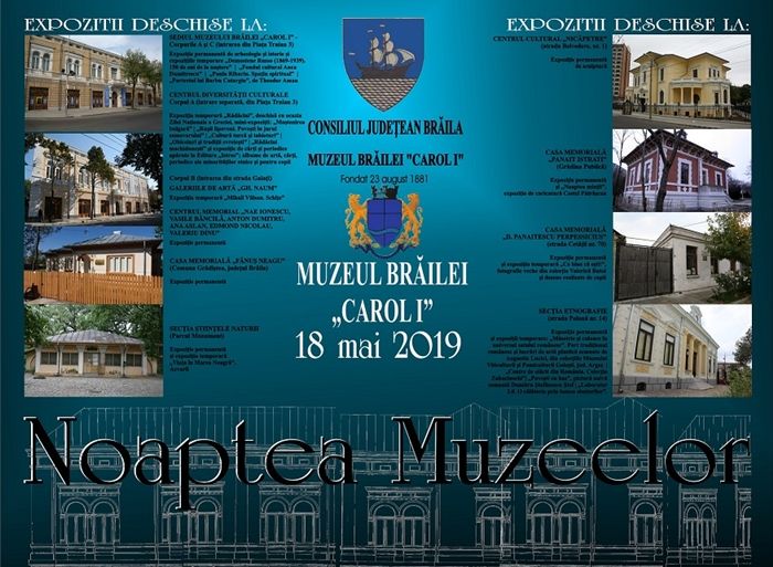 Noaptea muzeelor 2019 – Brăilenii au ce vizita!