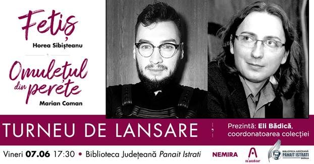 Scriitorii Marian Coman și Horea Sibișteanu la Brăila – turneu de lansare n’autor