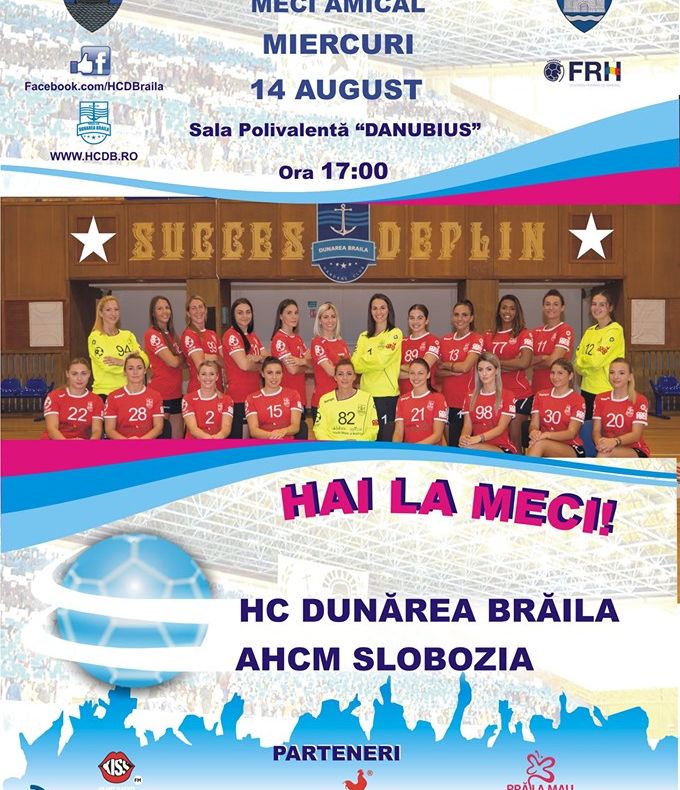Handbal în Polivalenta brăileană, miercuri de la ora 17