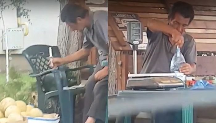 Se întâmplă în Brăila! Pepeni injectați cu apă, la colț de stradă!