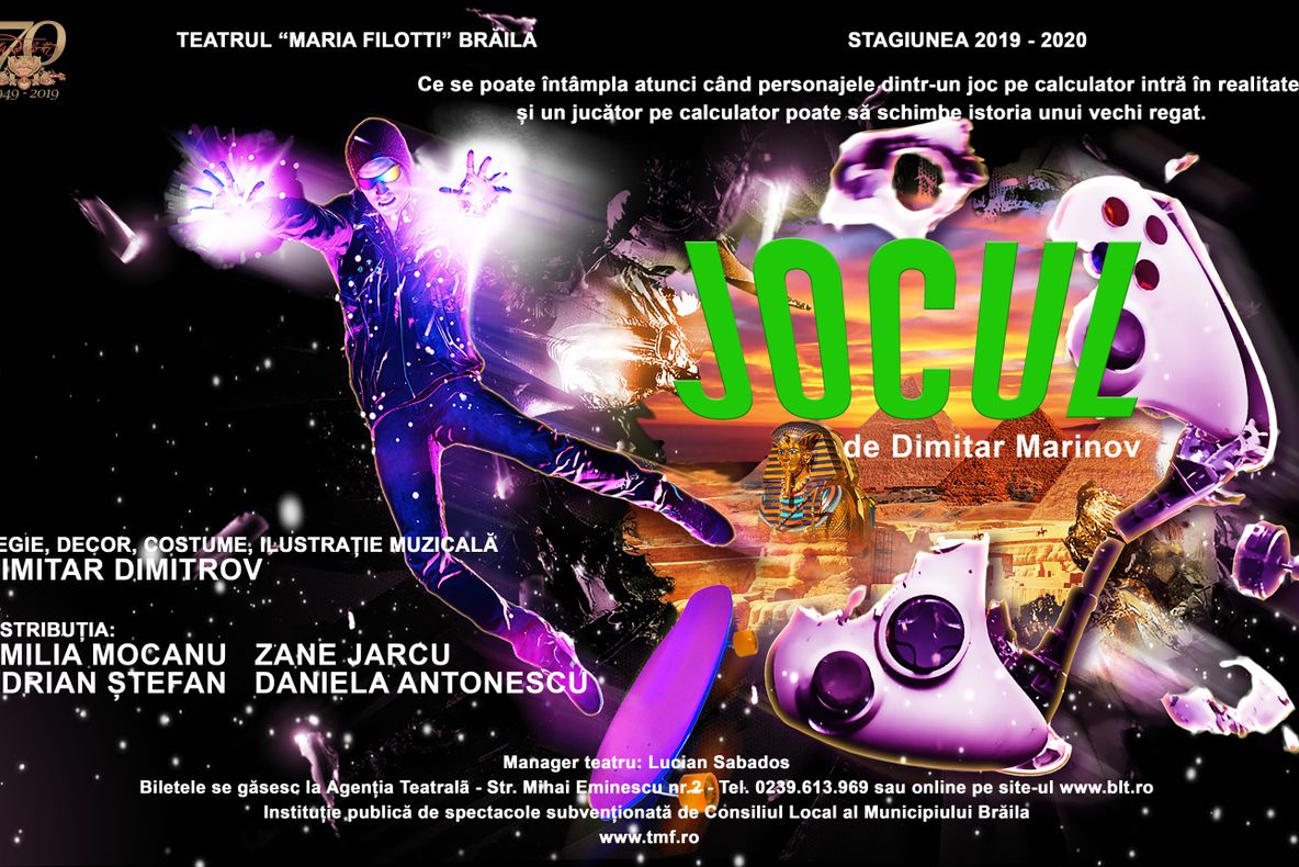 Teatrul “Maria Filotti” Brăila invită publicul la noua premieră, “Jocul”