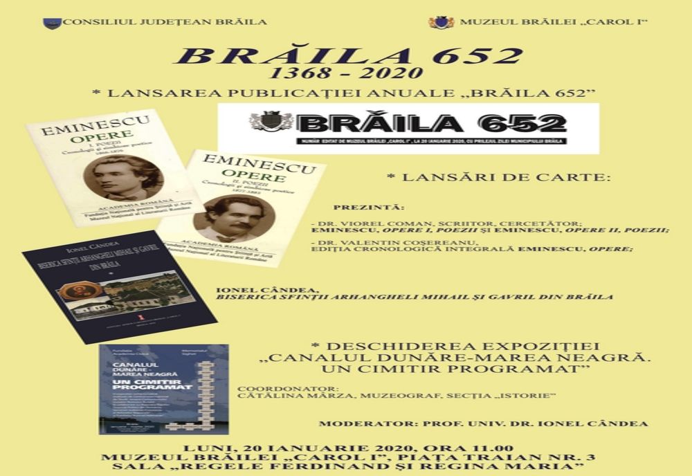 Brăila aniversează 652 de ani de atestare documentară