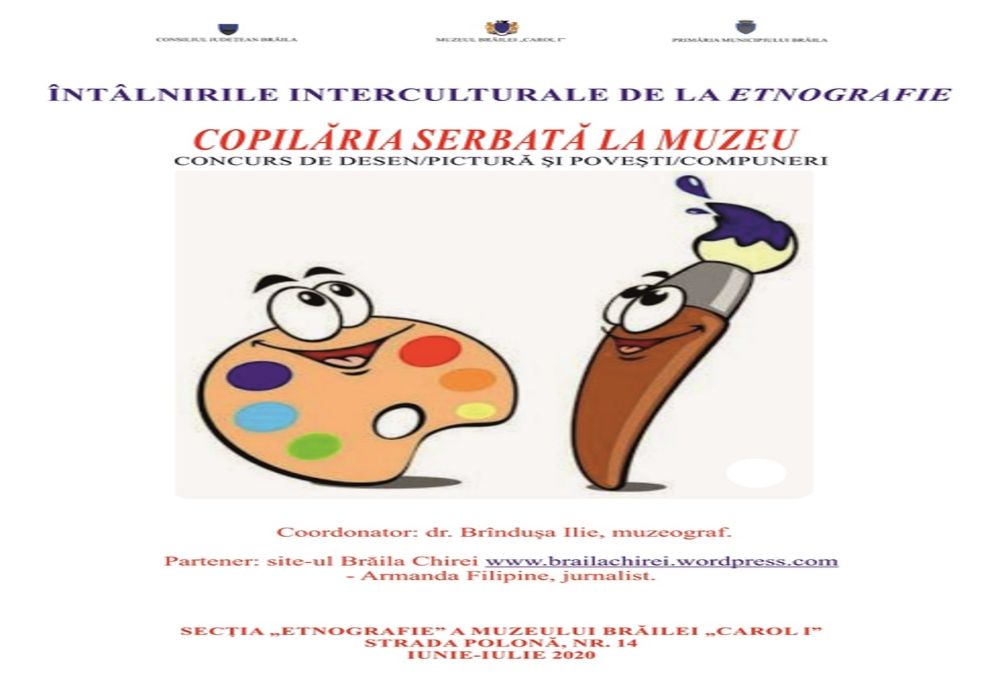 Concurs pentru copii organizat de secția ”Etnografie” a Muzeului Brăilei ”Carol I” 