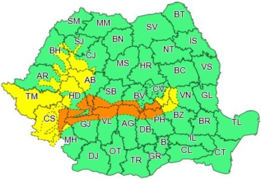 Vremea se schimbă radical: România, traversată de un CICLON