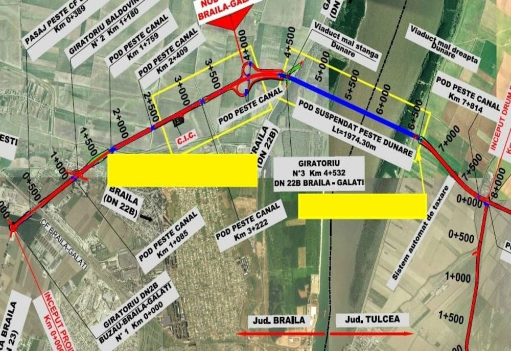 A fost emisă autorizația de construire pentru primii 7km din drumurile de legătură la Podul suspendat peste Dunăre