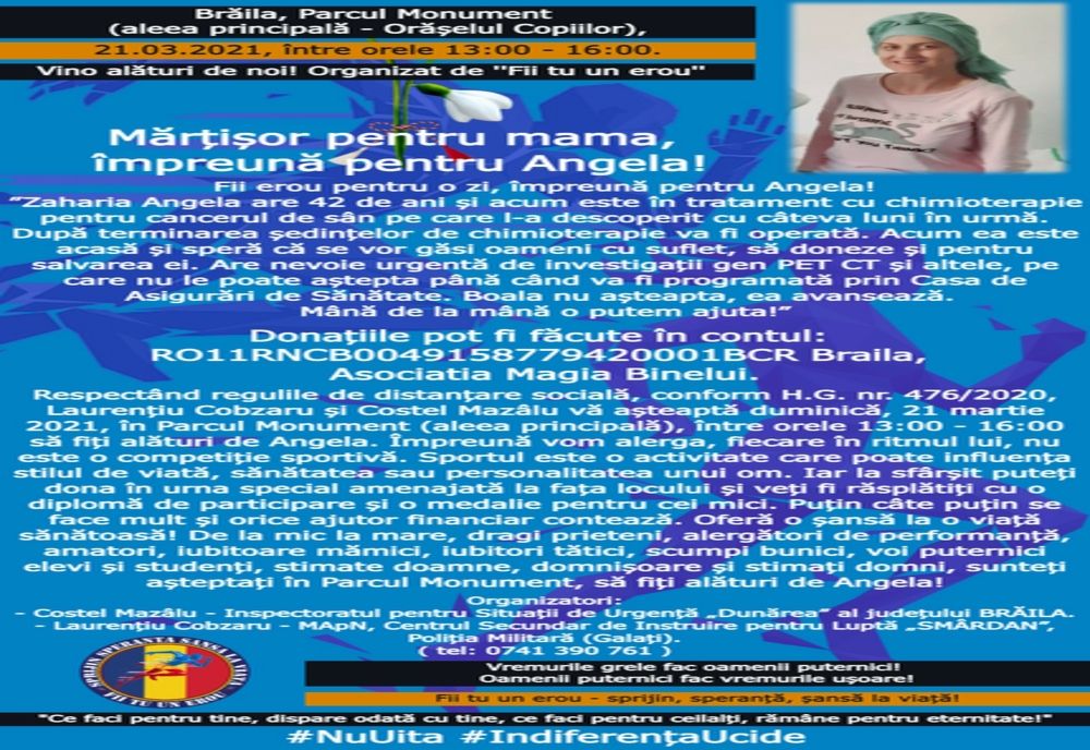 Vino alături de noi! Organizat de ''Fii tu un erou''