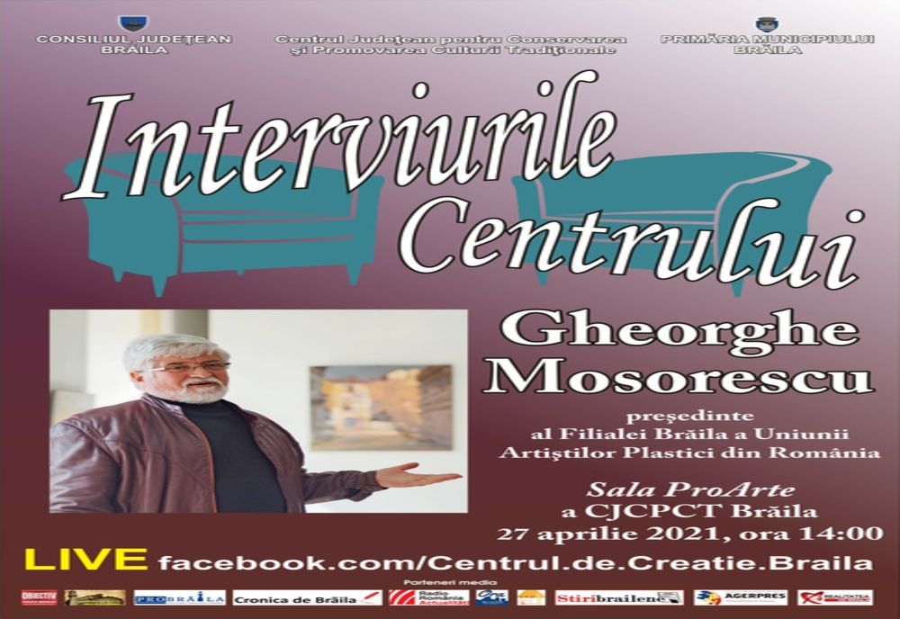 Gheorghe Mosorescu invitat la Interviurile Centrului de creație