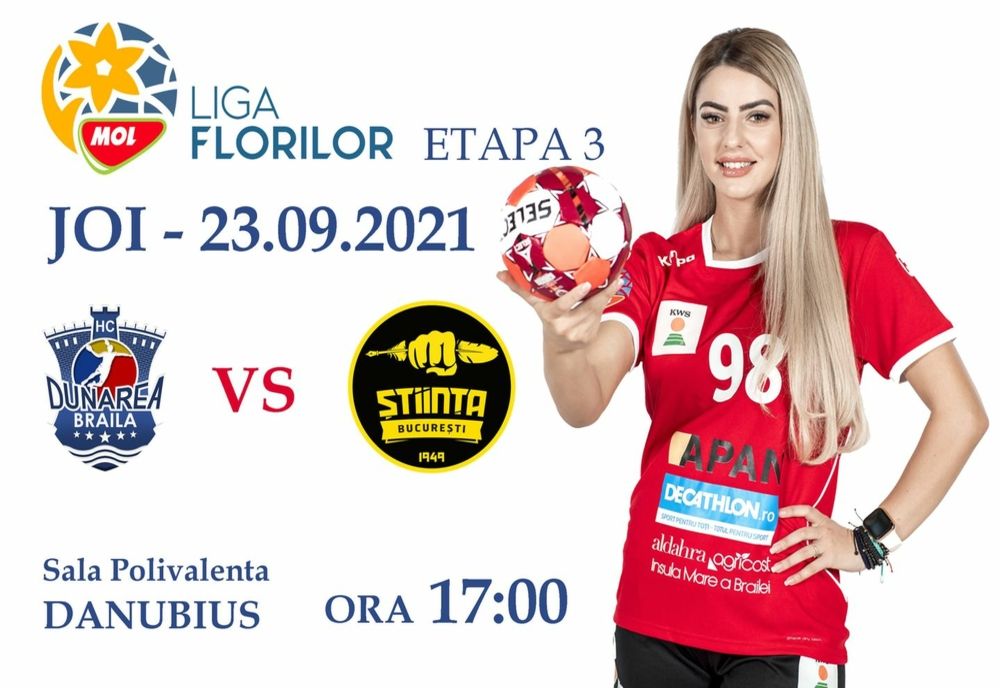 HC Dunărea Brăila vizează al treilea succes în Liga Florilor în partida de joi cu Știința București