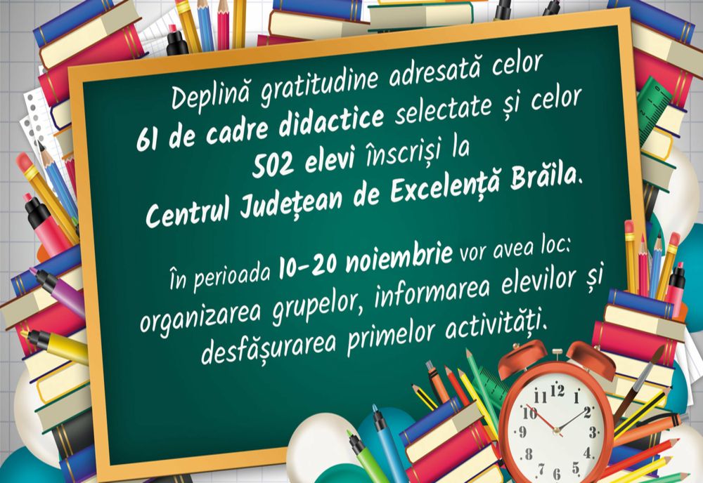Centrul de excelență Brăila și-a început activitatea
