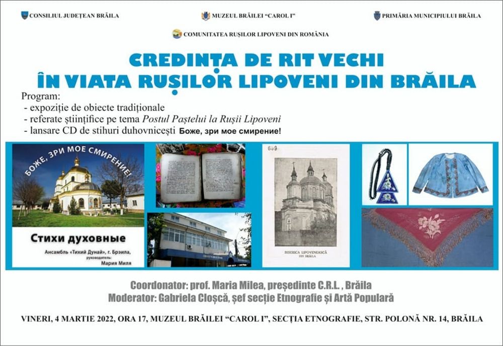 Credința de rit vechi în viața rușilor lipoveni din Brăila