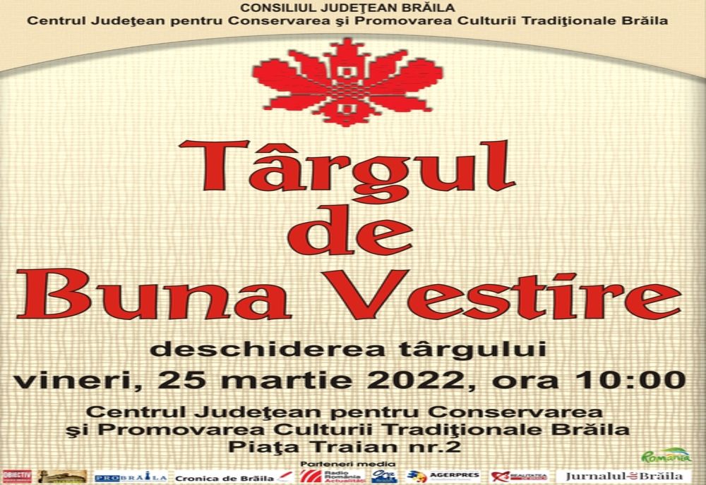 Târg de Buna Vestire organizat la Brăila