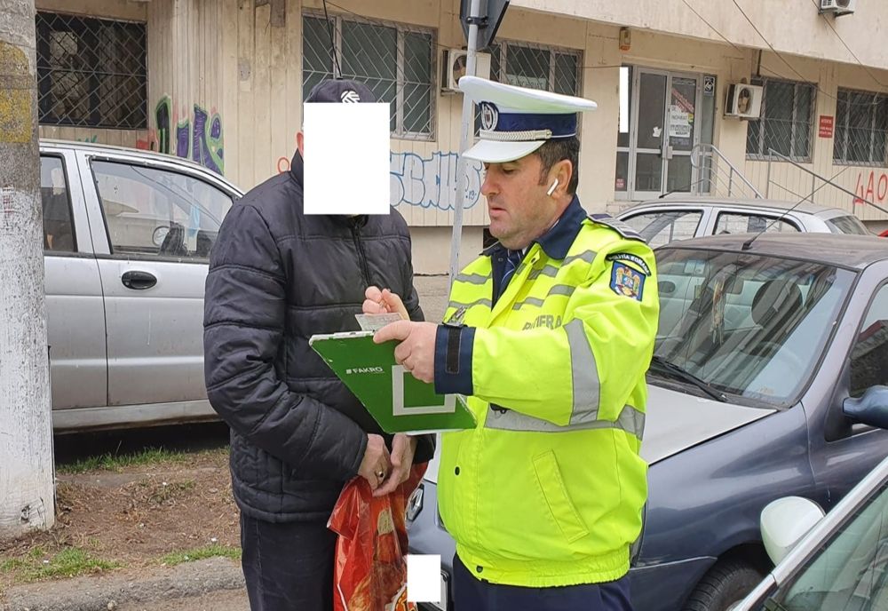 Peste 100 de pietoni sancționați în cursul zilei de astăzi de polițiștii rutieri brăileni