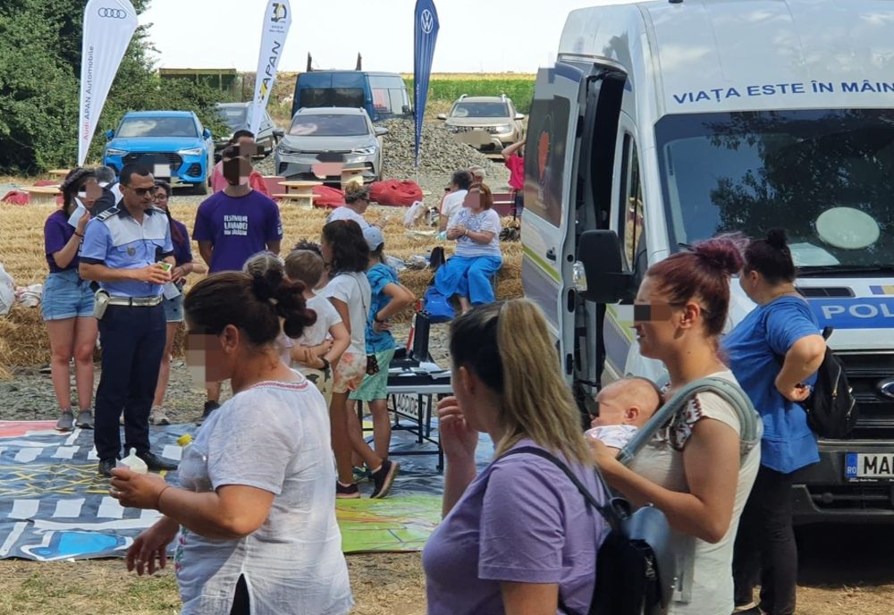 Acțiuni ale polițiștilor în zona desfășurării Festivalului Lavandei din Bărăgan