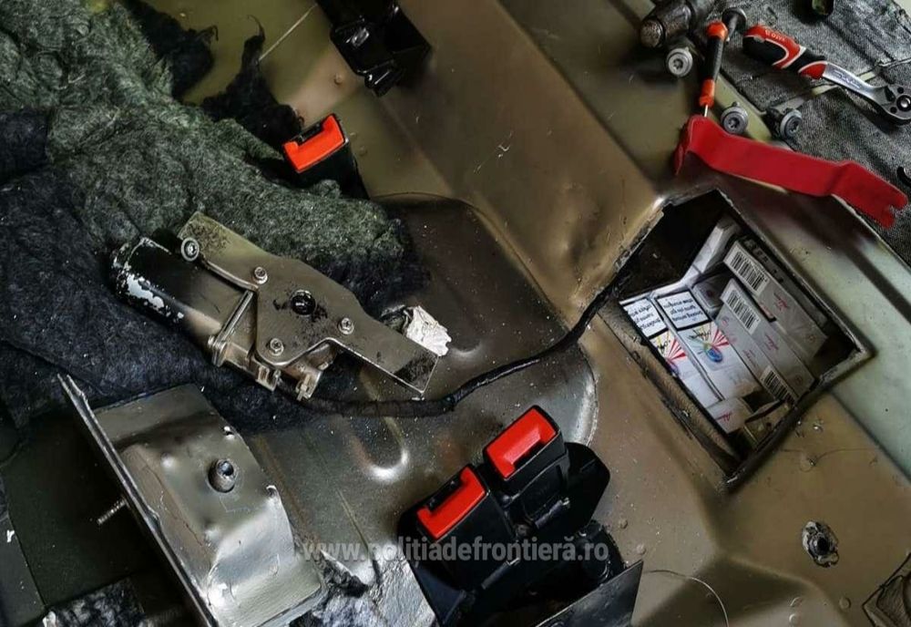 Țigări de contrabandă descoperite de polițiștii de frontieră brăileni