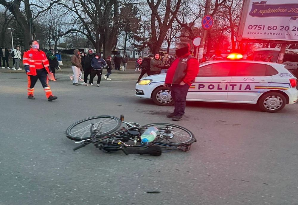 Reținut și apoi arestat preventiv după ce a accidentat un biciclist și a părăsit locul accidentului 