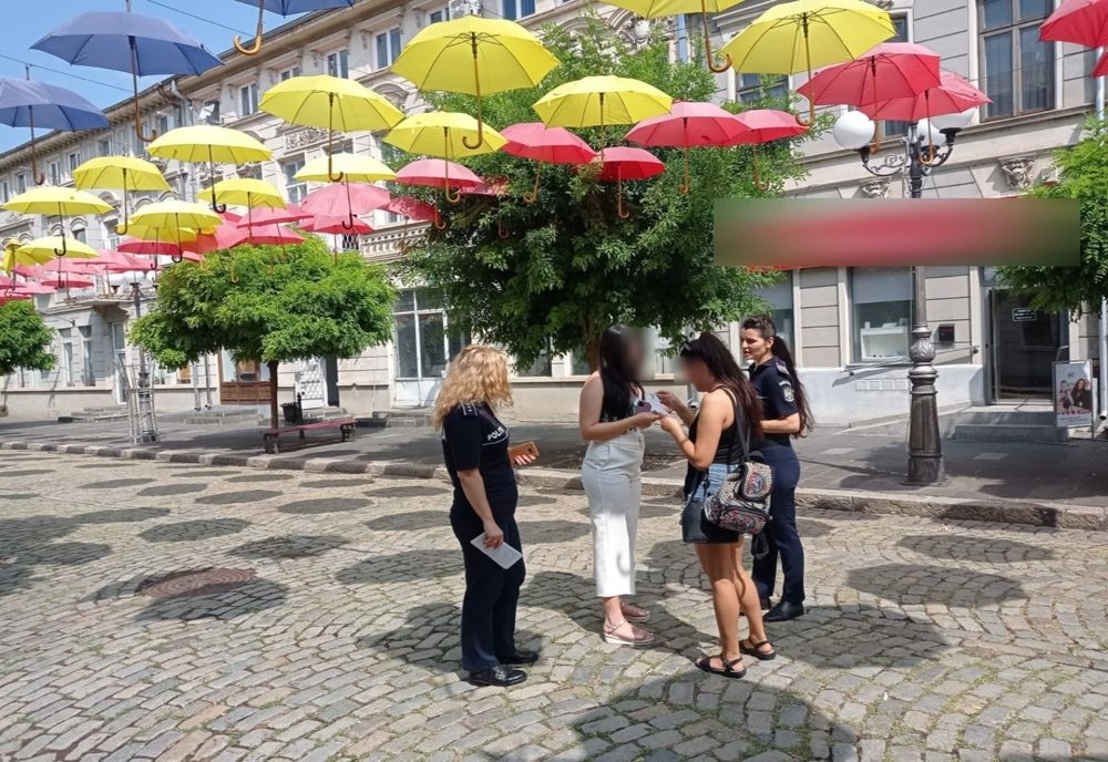 Activități ale polițiștilor brăileni de informare și conștientizarea a consumului și traficului ilicit de droguri