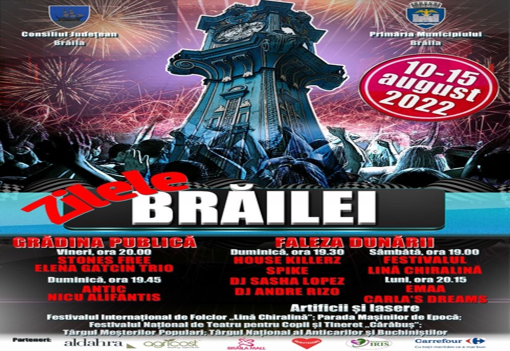 PROGRAM - ZILELE MUNICIPIULUI BRĂILA 2022