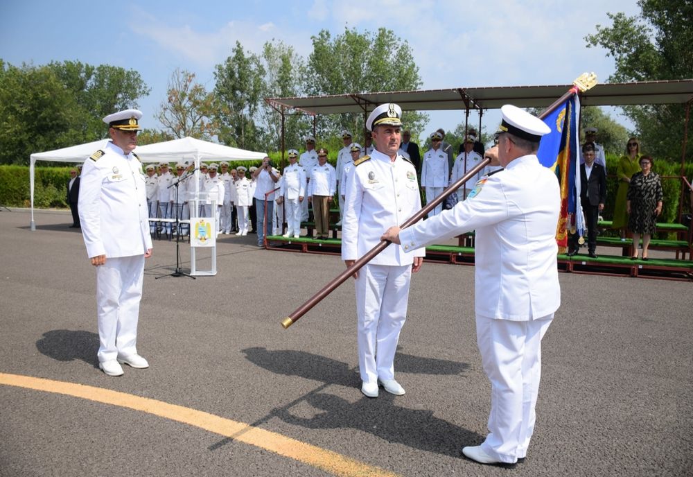 Contraamiralul de flotilă Cornel Rogozan a predat comanda Flotilei Fluviale „Mihail Kogălniceanu”