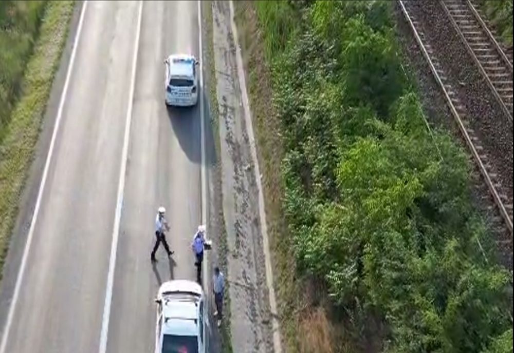 video: Biciclist băut accidentat pe DE87