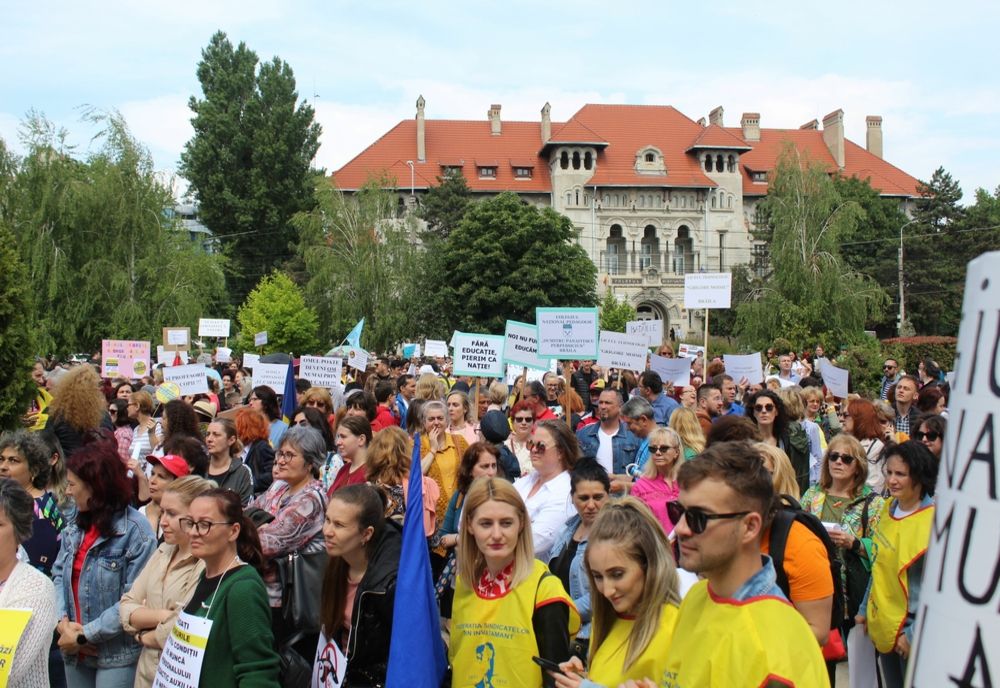 Miting al sindicaliștilor din învățământ la Brăila. Circulație deviată mâine, între orele 11-12 