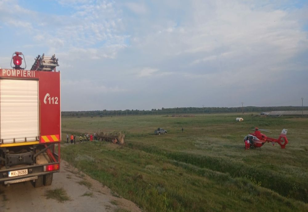 Bărbat din Însurăței strivit de remorca tractorului
