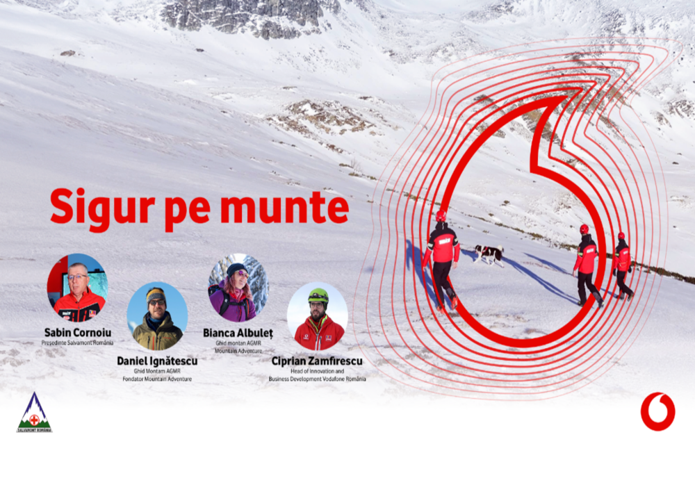 Vodafone și Salvamont lansează #SigurPeMunte, prima campanie de educație montană