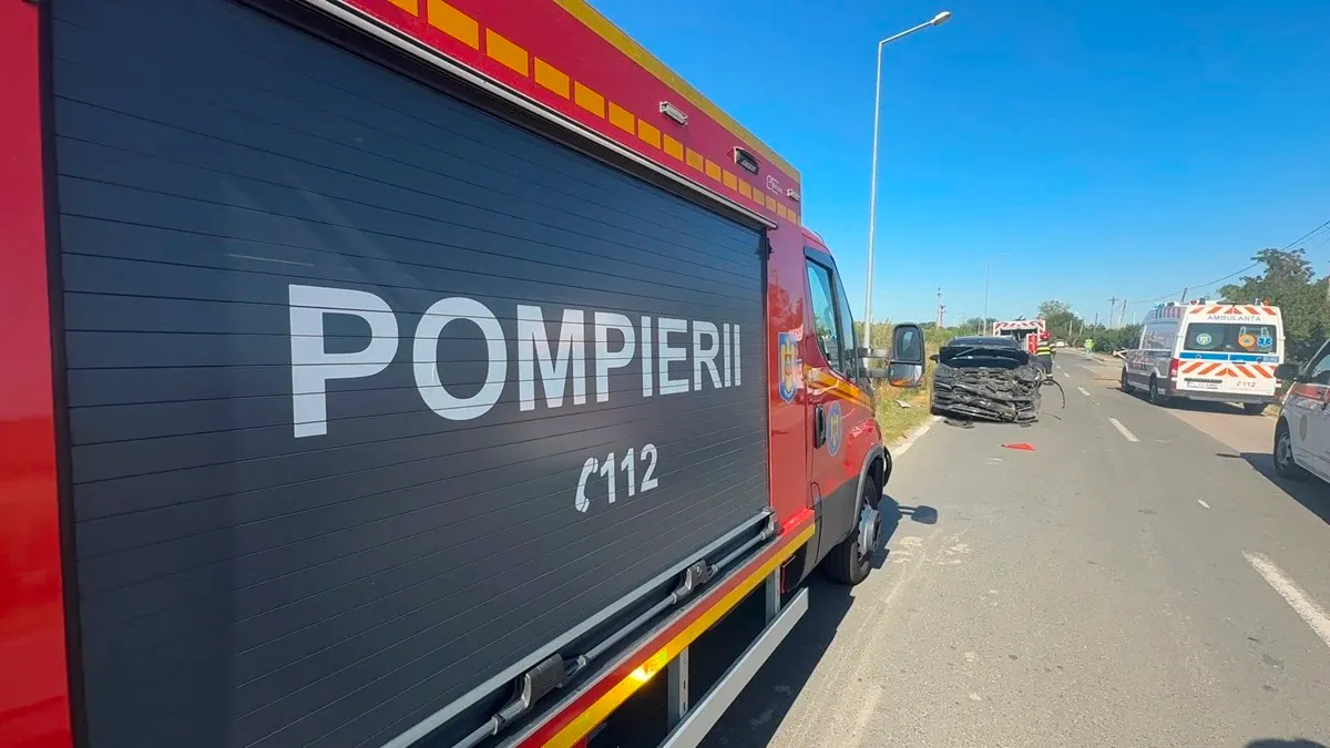 6 răniți în urma coliziunii dintre două autovehicule, pe DN 2B Buzău–Brăila