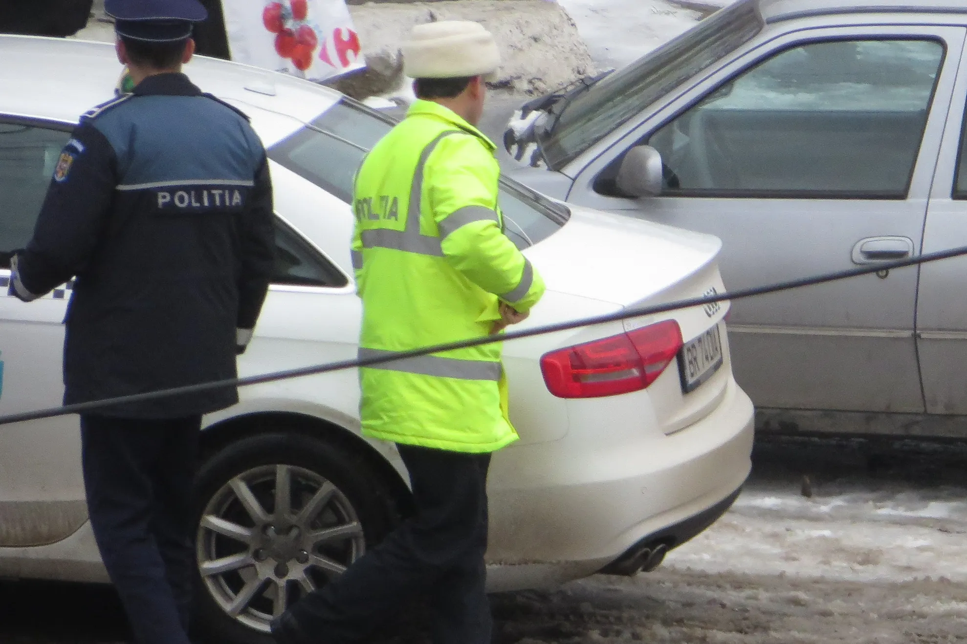 politie iarna
