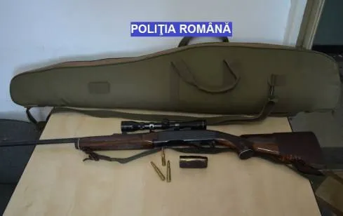 Armă-de-vânătoare-ridicată-de-poliţişti
