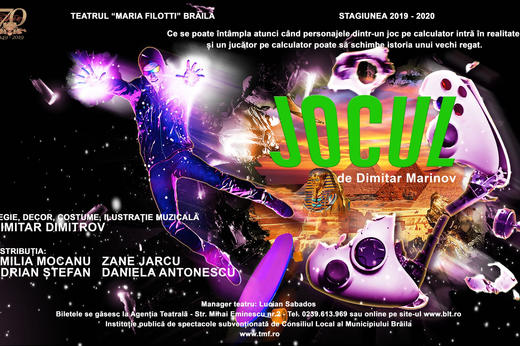 Teatrul “Maria Filotti” Brăila invită publicul la noua premieră, “Jocul”