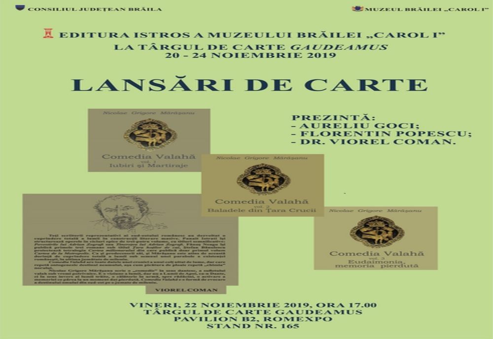 Editura Muzeului Brăilei participă la Târgul Gaudeamus