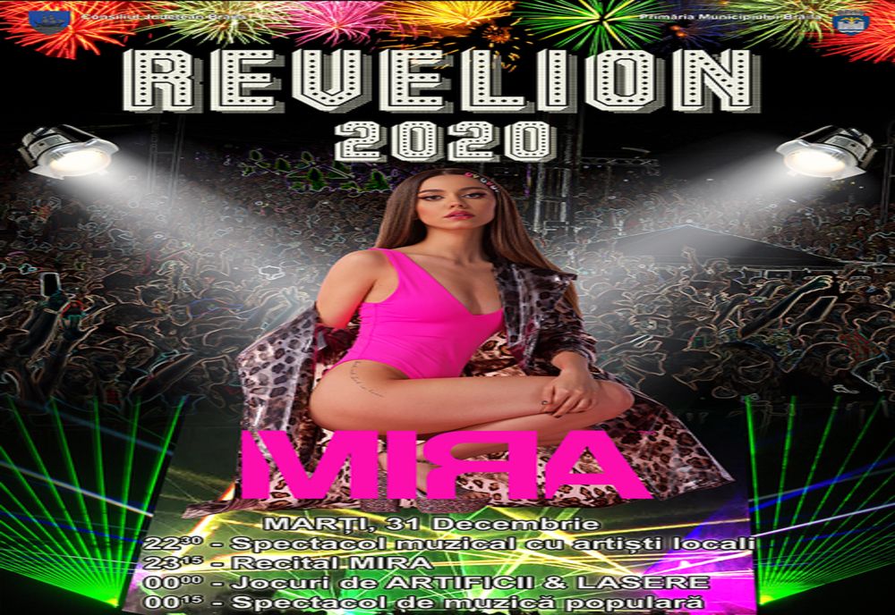 Revelion în aer liber la Brăila