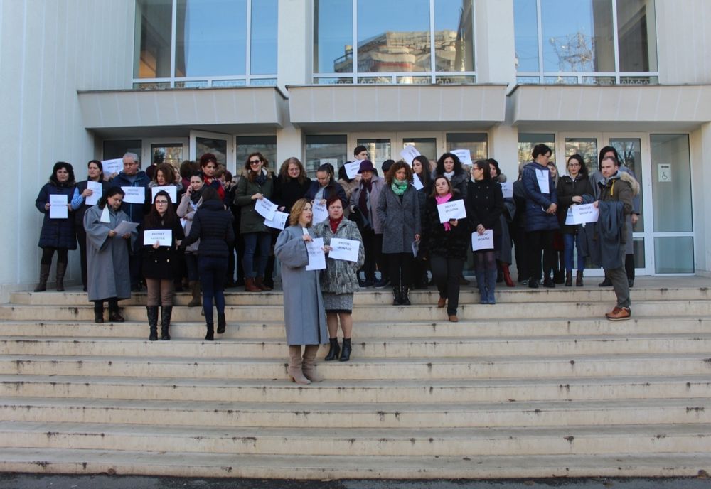 Protestul grefierilor la Brăila