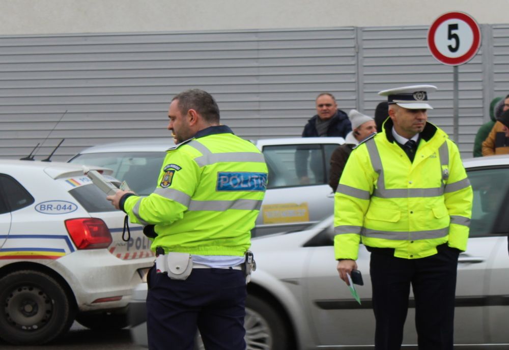 Polițiștii brăileni au testat 148 de persoane cu aparatul etilotest 