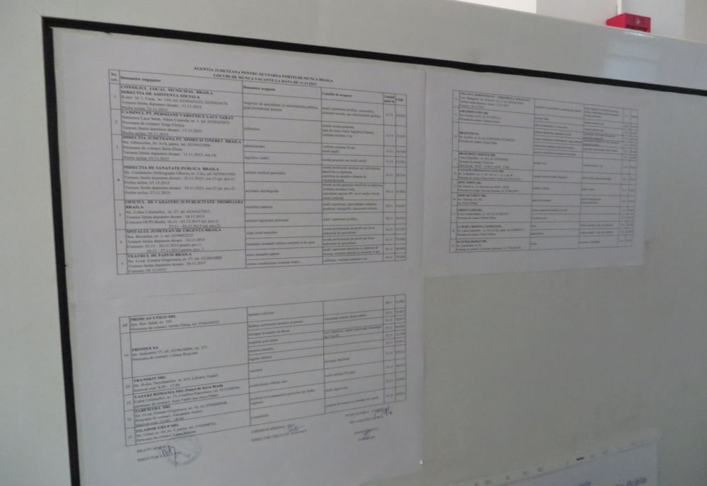 Locuri de muncă vacante în județul Brăila