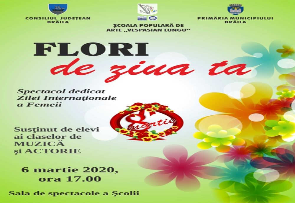 Spectacol dedicat Zilei Femeii la Școala Populară de Arte ”Vespasian Lungu”