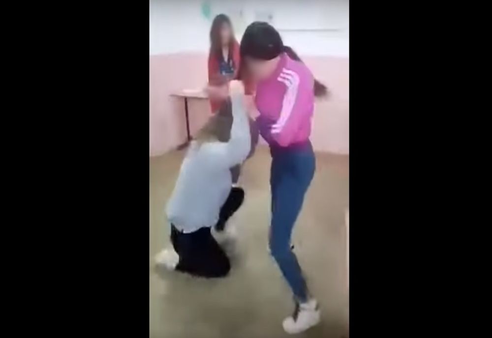 Bătaie între două fete la un liceu din județul Botoșani 