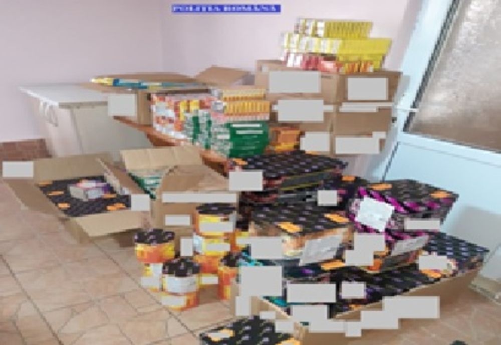 Polițiștii brăileni au confiscat ieri peste 350 kg de materiale pirotehnice