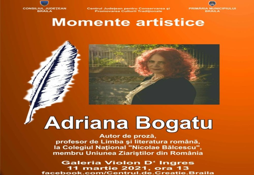 Moment artistic cu Adriana Bogatu