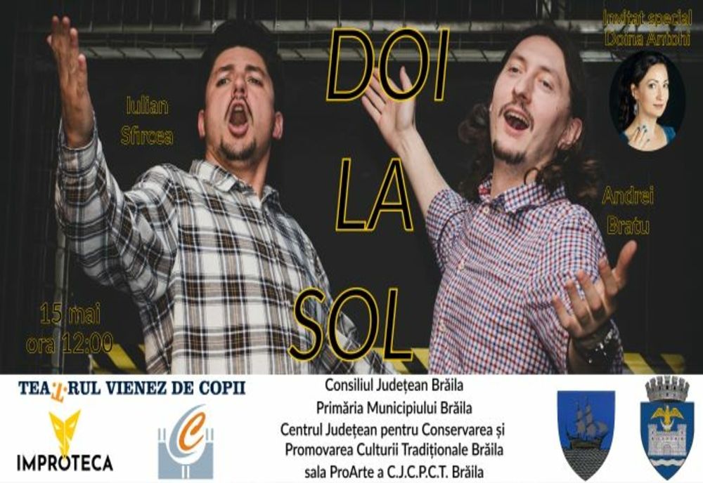 Spectacolul musical Doi la sol în Sala ProArte a Centrului de Creație